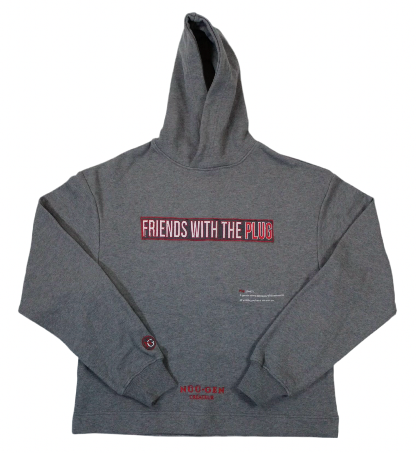 "Friends With The Plug" Luxury Crop Hoodie