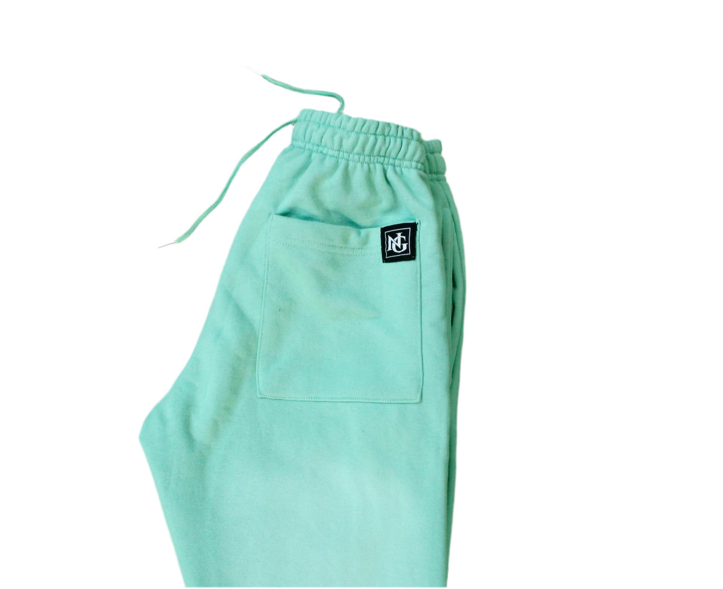 “FRIENDS WITH THE PLUG“ Luxury Pistachio Green Flared Pants