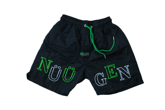 GREEN ESSENTIAL NYLON ACTIVE SHORTS