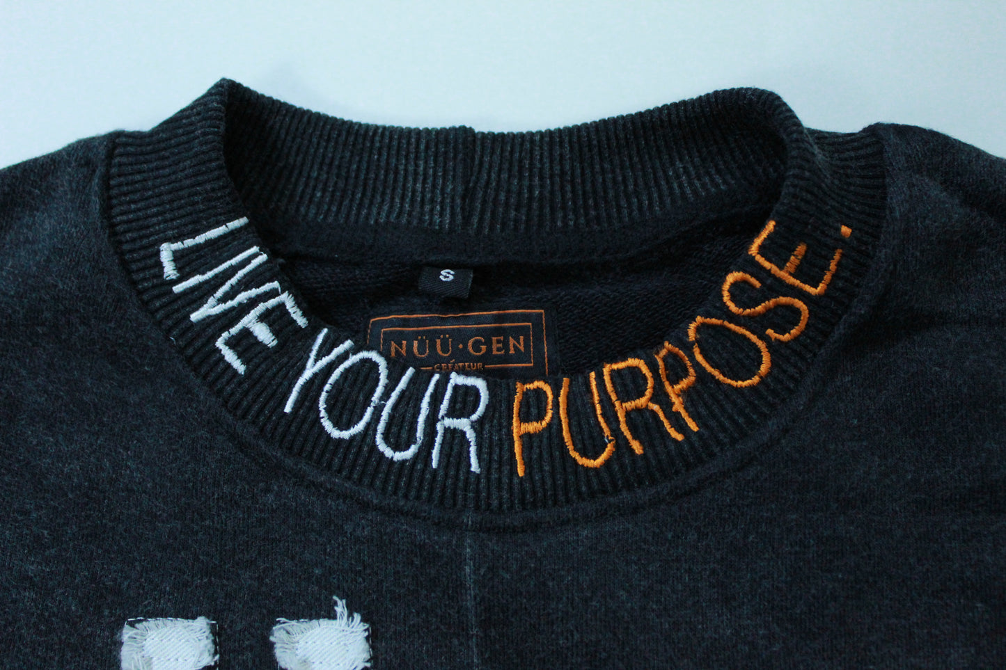 Unorthodox Ultra-Distressed Cropped “PURPOSE” Tee