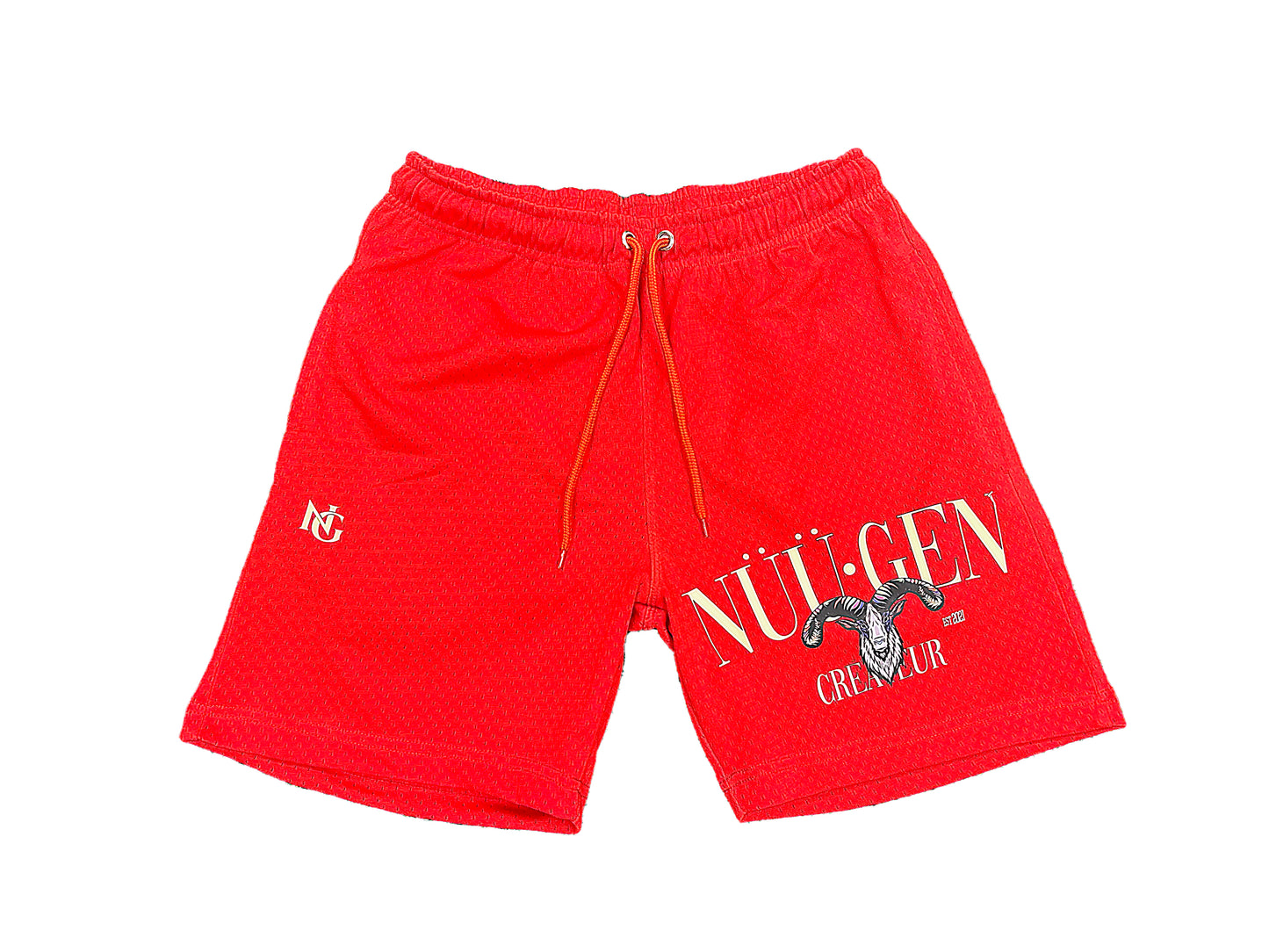 Red Activewear "Createur" Shorts